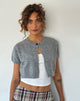 Imagen de Arella Cropped Cardigan en Knit Grey