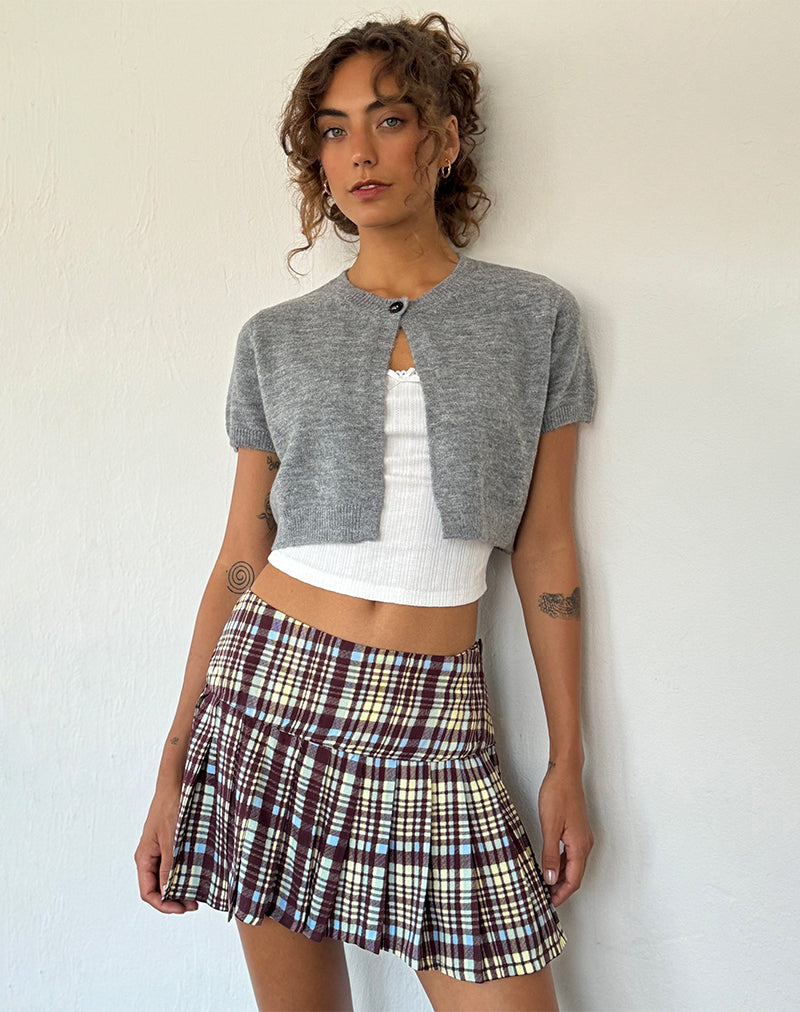 Imagen de Arella Cropped Cardigan en Knit Grey