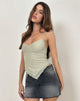 Imagen de Arlina Cami Top en Malla Zigzag Sage