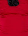 Rojo con rosa negra