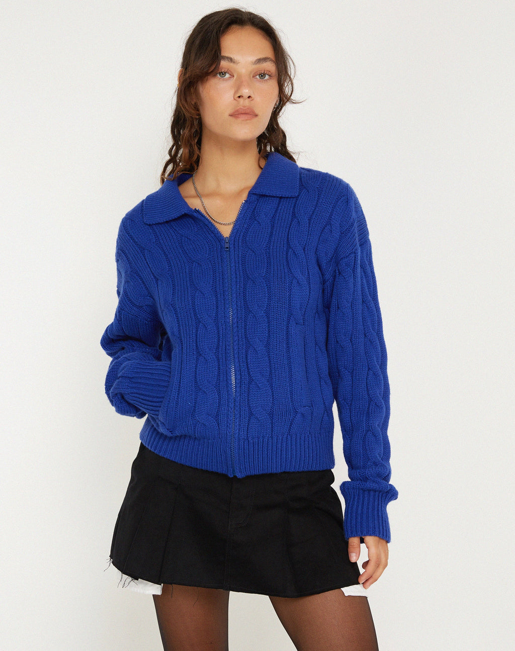 Chaqueta de punto Atasya en cobalto