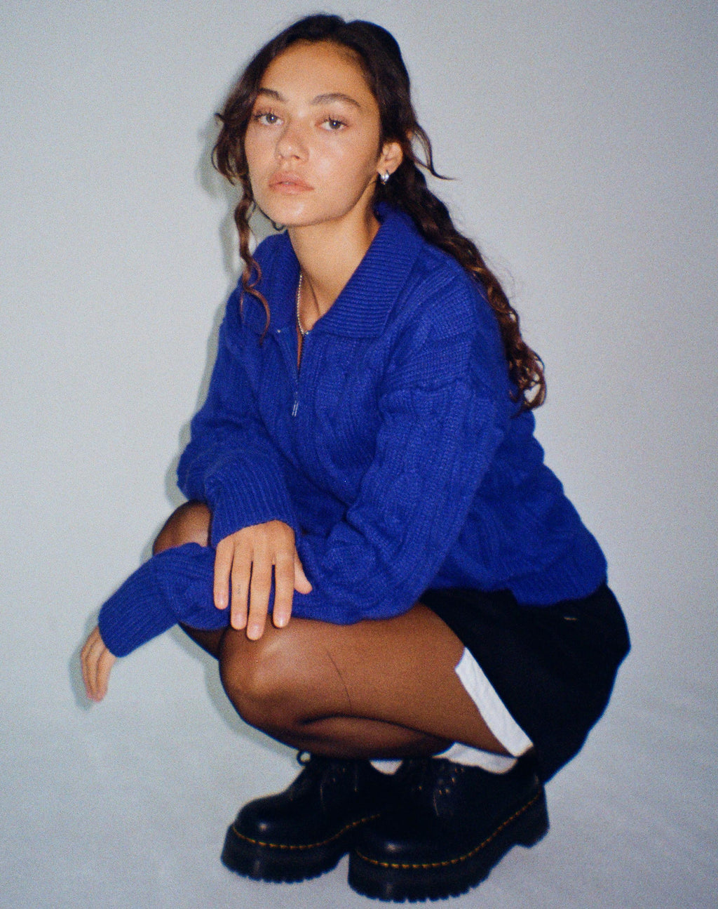 Chaqueta de punto Atasya en cobalto