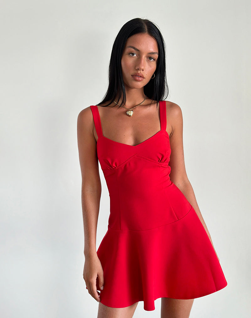 Minivestido Audra Rojo