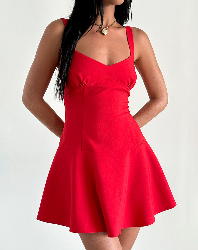 Minivestido Audra Rojo