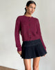 Imagen de Audrina Cardigan en Fluffy Borgoña