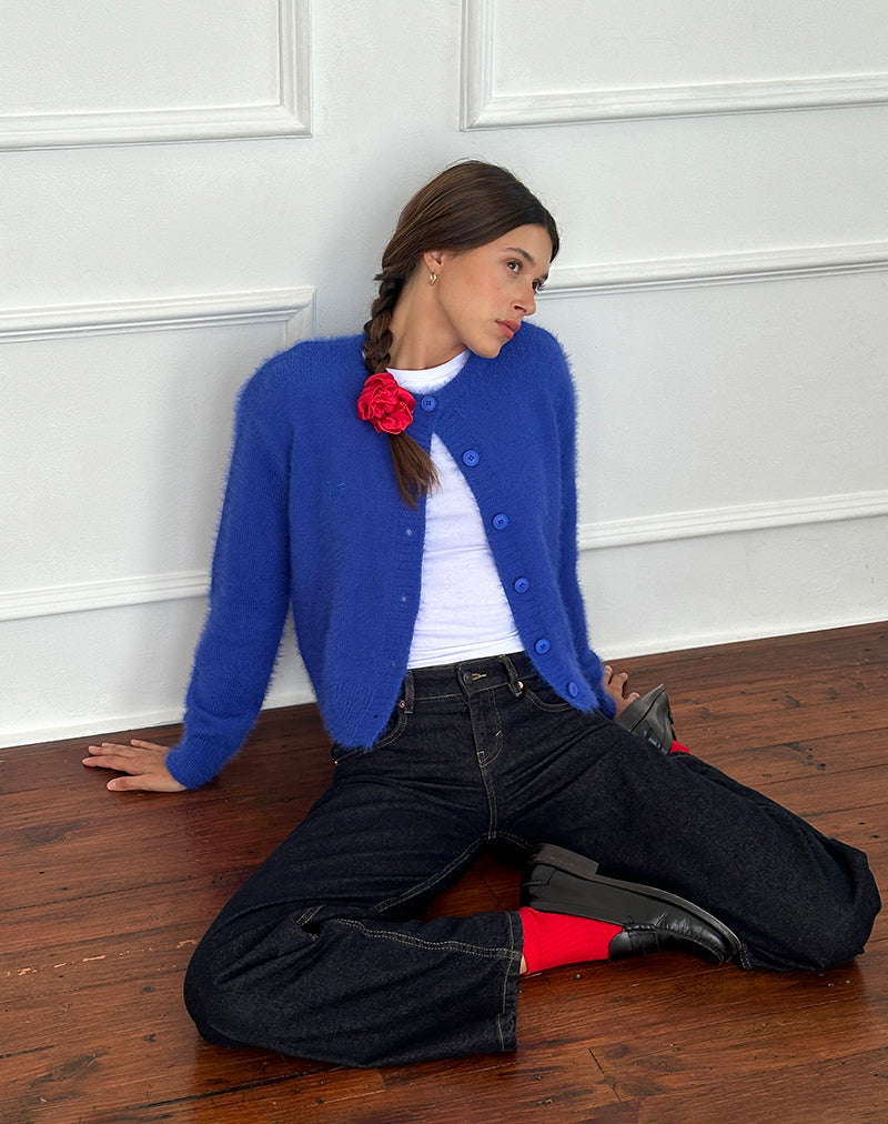 Imagen de Audrina Cardigan in Fluffy Cobalt Blue