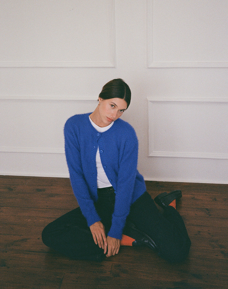 Imagen de Audrina Cardigan in Fluffy Cobalt Blue