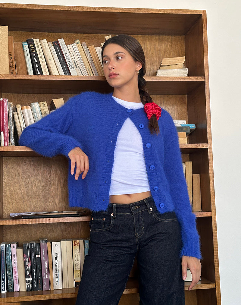 Imagen de Audrina Cardigan in Fluffy Cobalt Blue