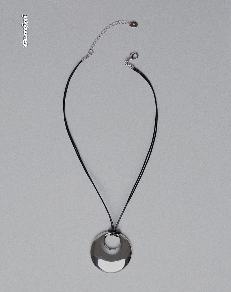 Imagen de Aurora Cord Circle Necklace de Gemini Jewels