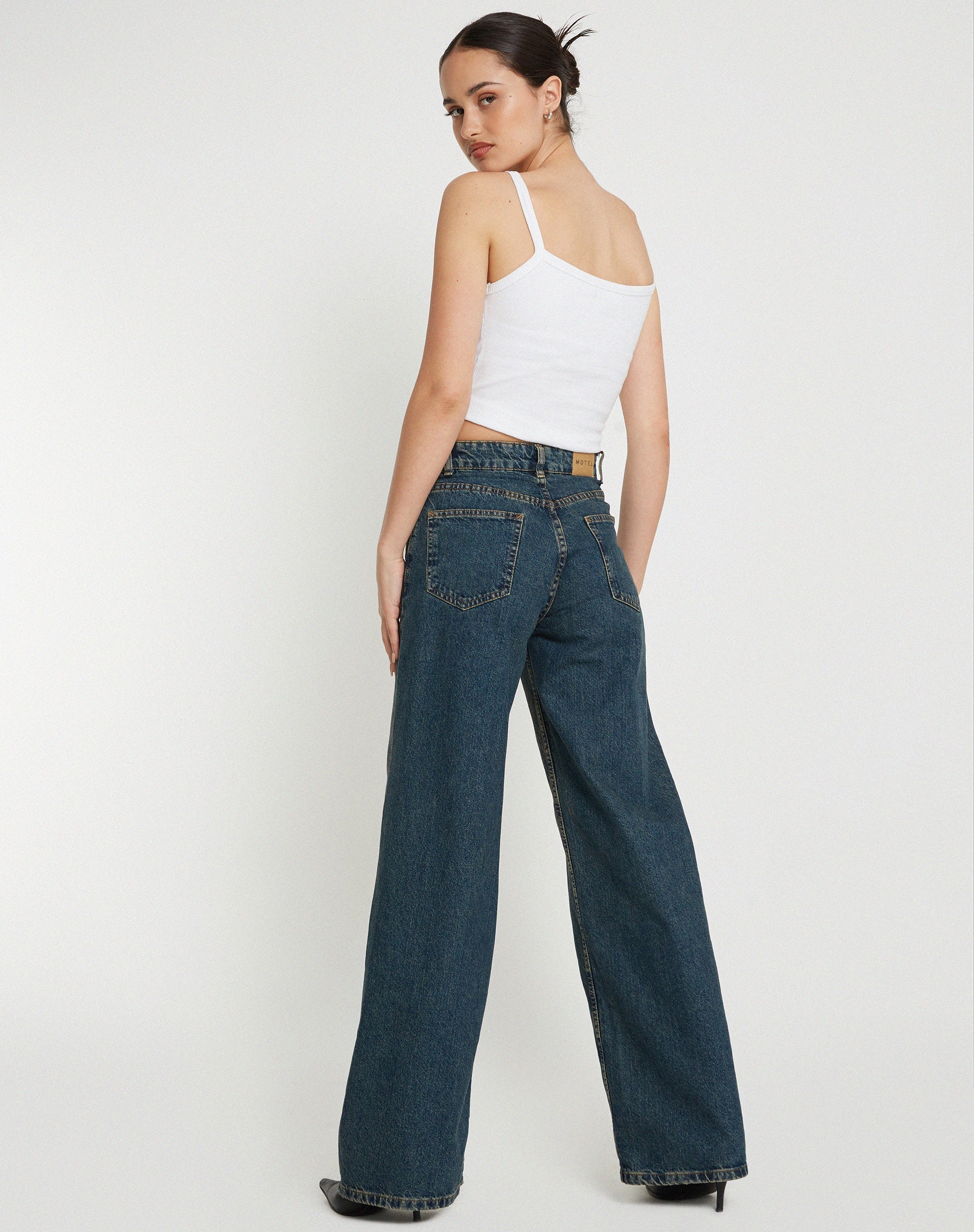 Imagen de Aus Ribbed Vest Top Blanco