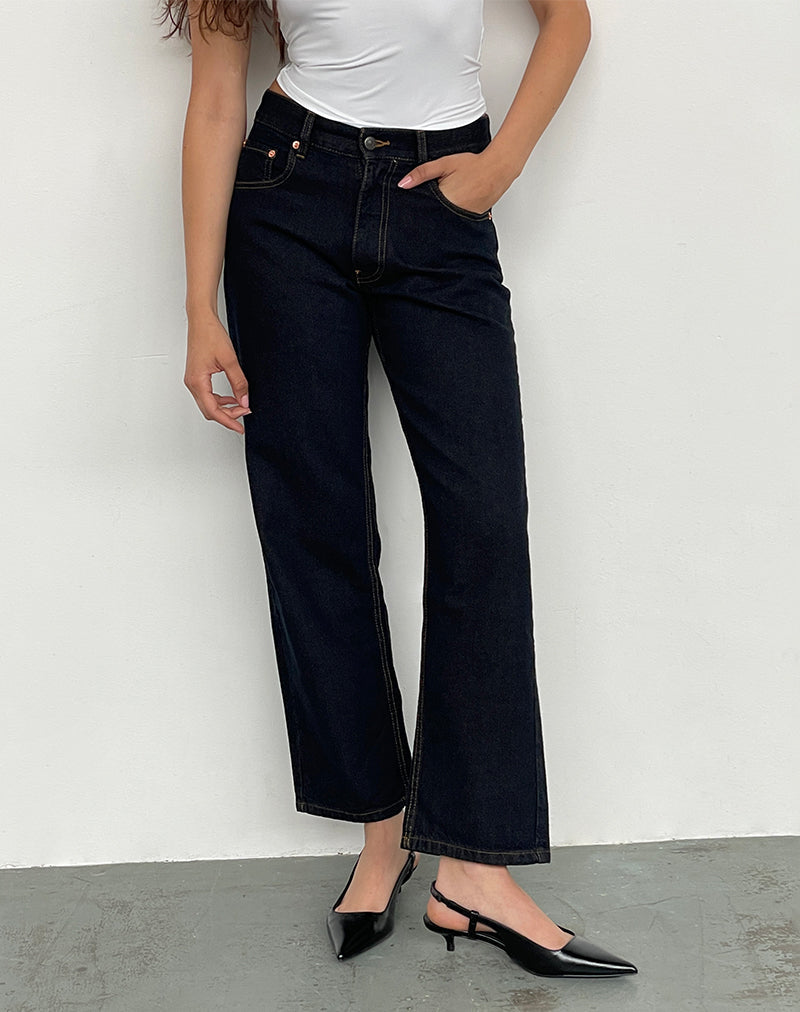 Imagen de Mid Rise Awkward Parallel Jeans en Indigo