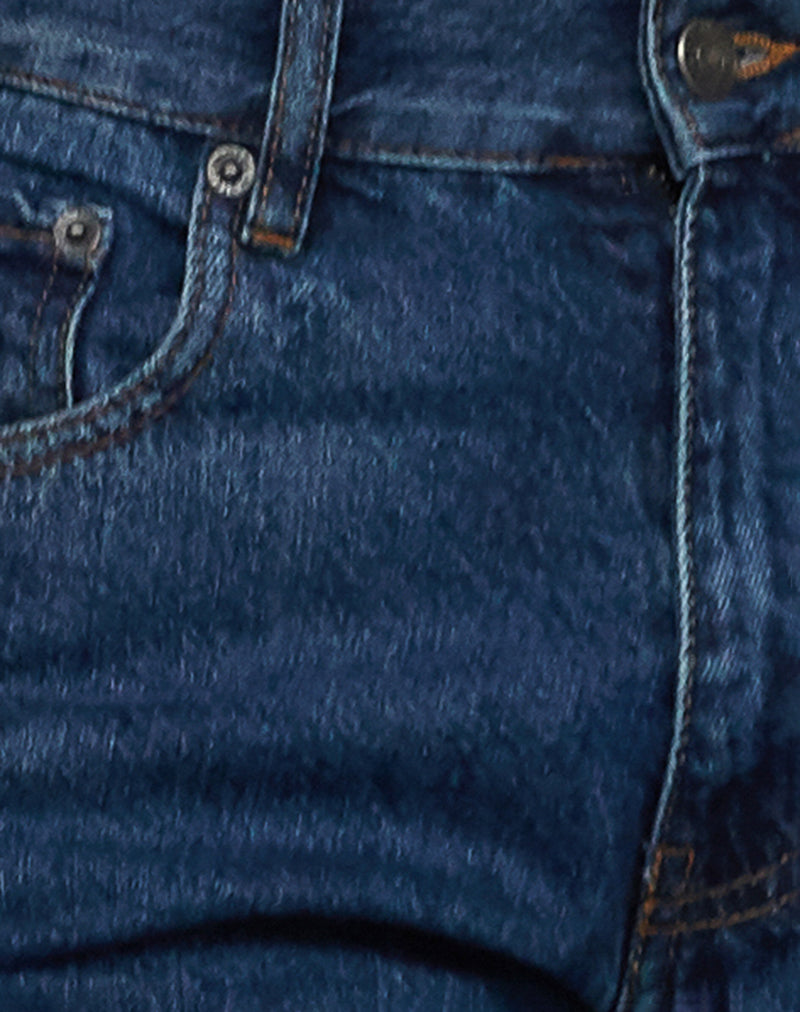 Vaqueros Mid Rise Awkward Parallel en Azul Medio Usados