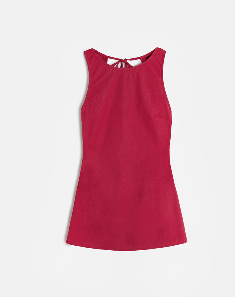Imagen del minivestido Ayana Rojo Adrenalina