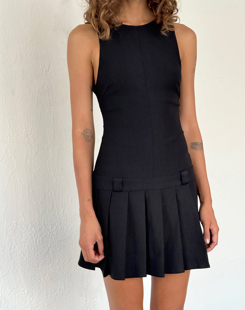 Imagen de Ayosa Mini Vestido sin Espalda en Negro