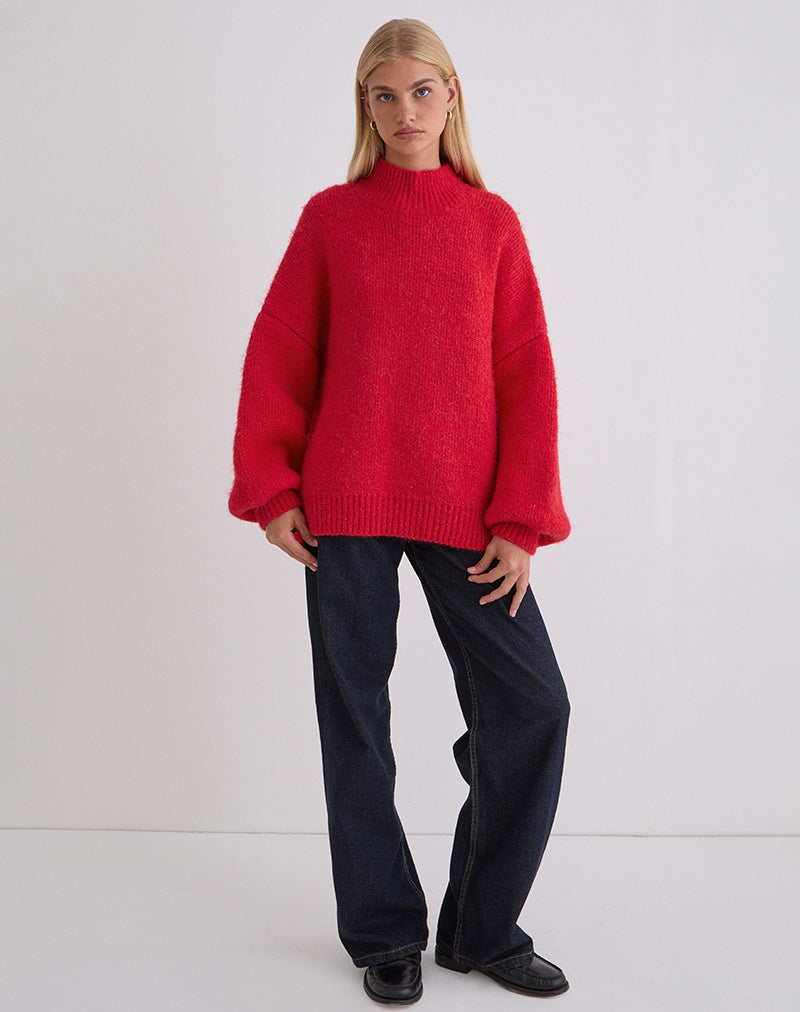 Imagen de Amato Oversized Jumper in Red