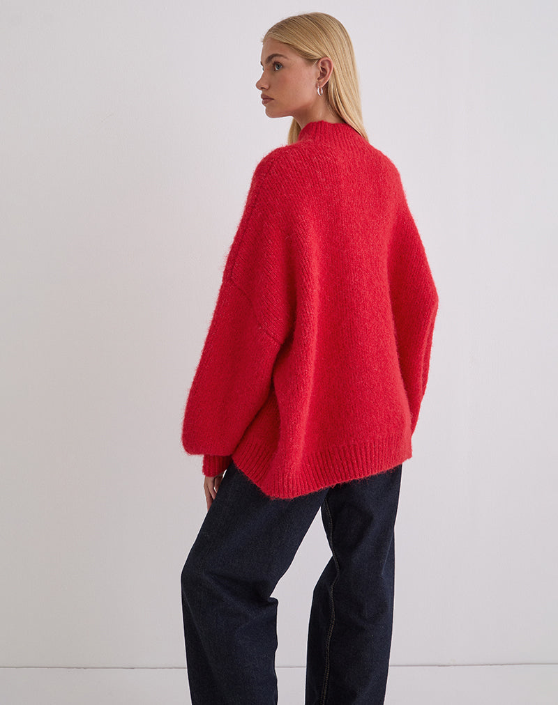 Imagen de Amato Oversized Jumper in Red