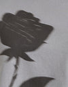  Gris con estampado de rosas difuminadas