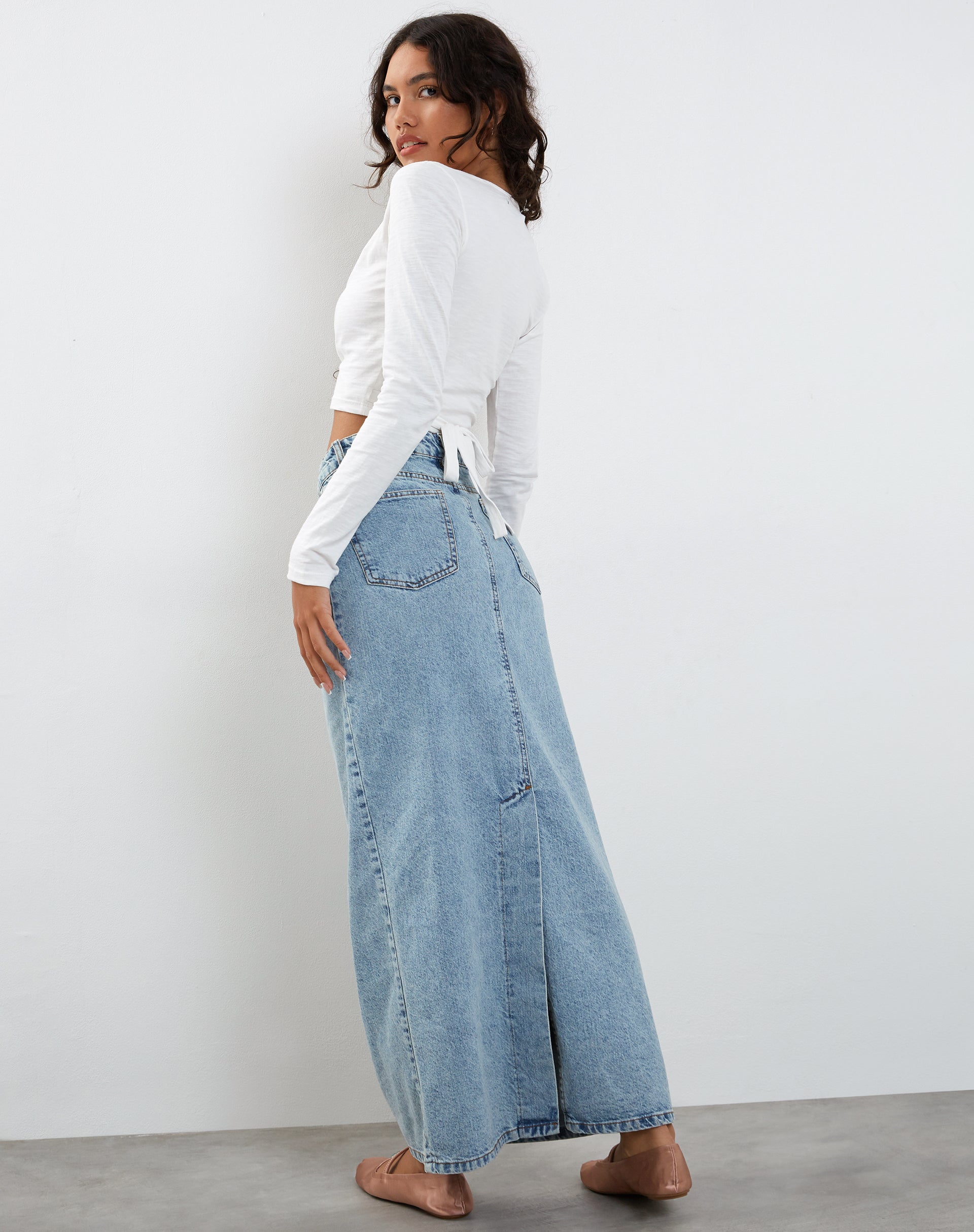 Imagen de Ballet Wrap Top en Jersey blanco