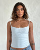 imagen de Barlyn Cami Top en rayas azules y blancas