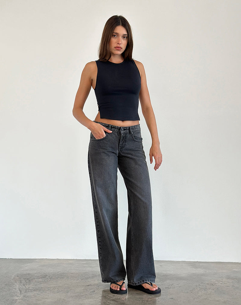 Imagen de Baruna Tie Back Top en Negro