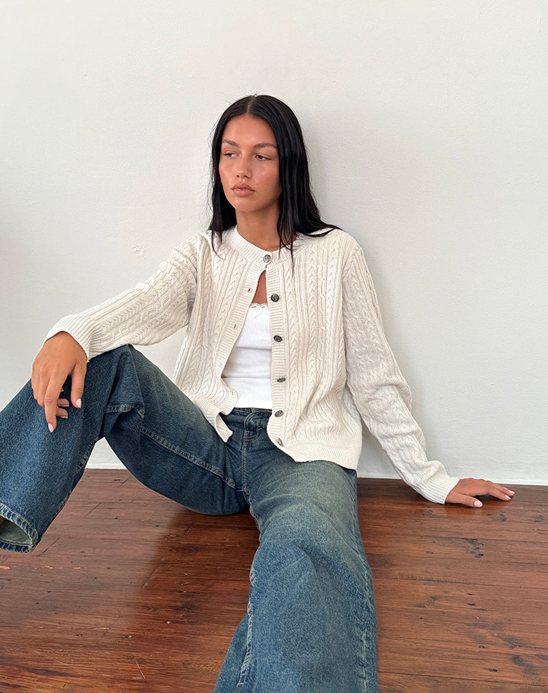 Imagen de Bavana Cardigan en marfil