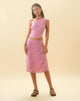 imagen de Harriet Midi Skirt in Wavy Polka Purple