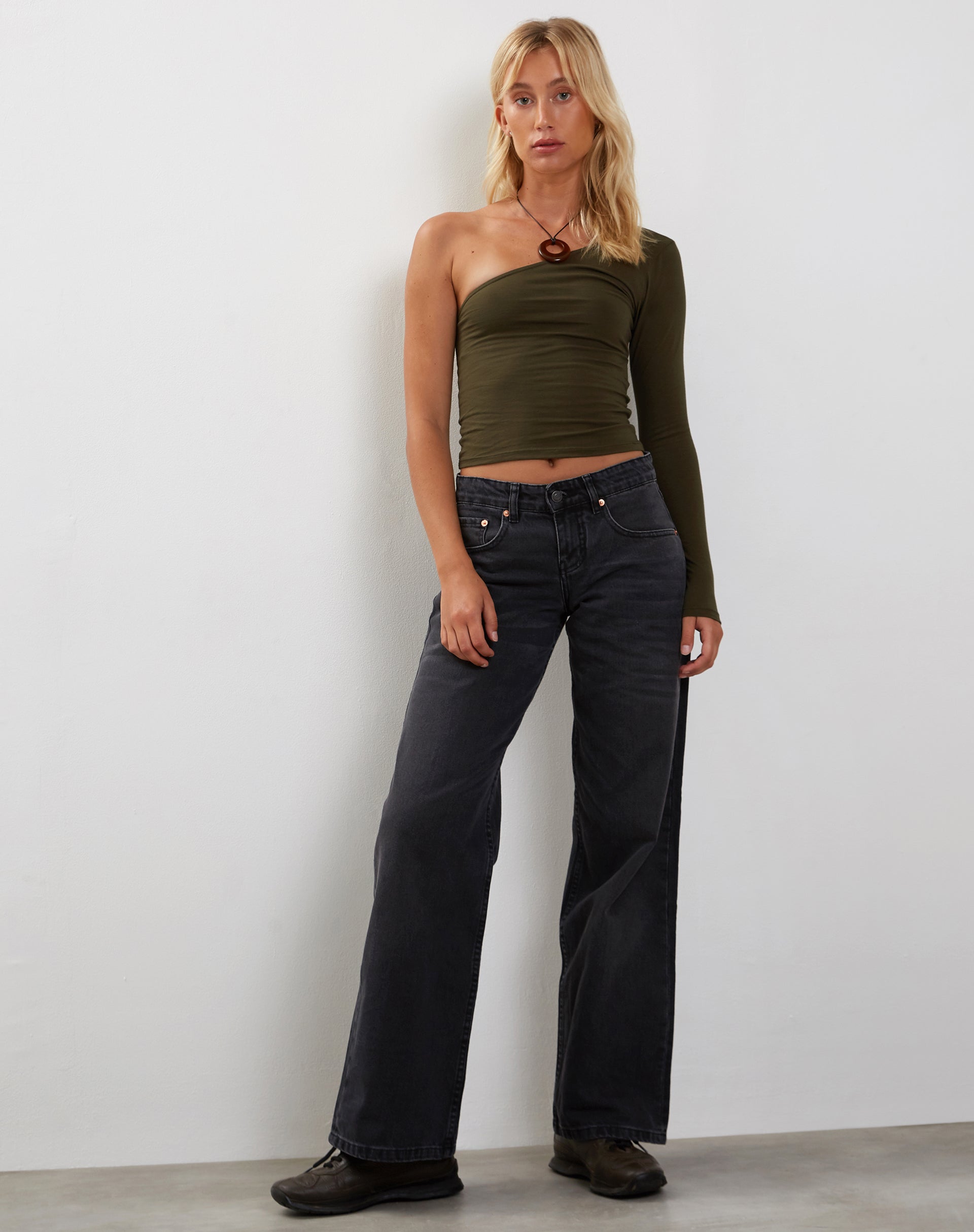Imagen de Bayge One Shoulder Top en Oliva