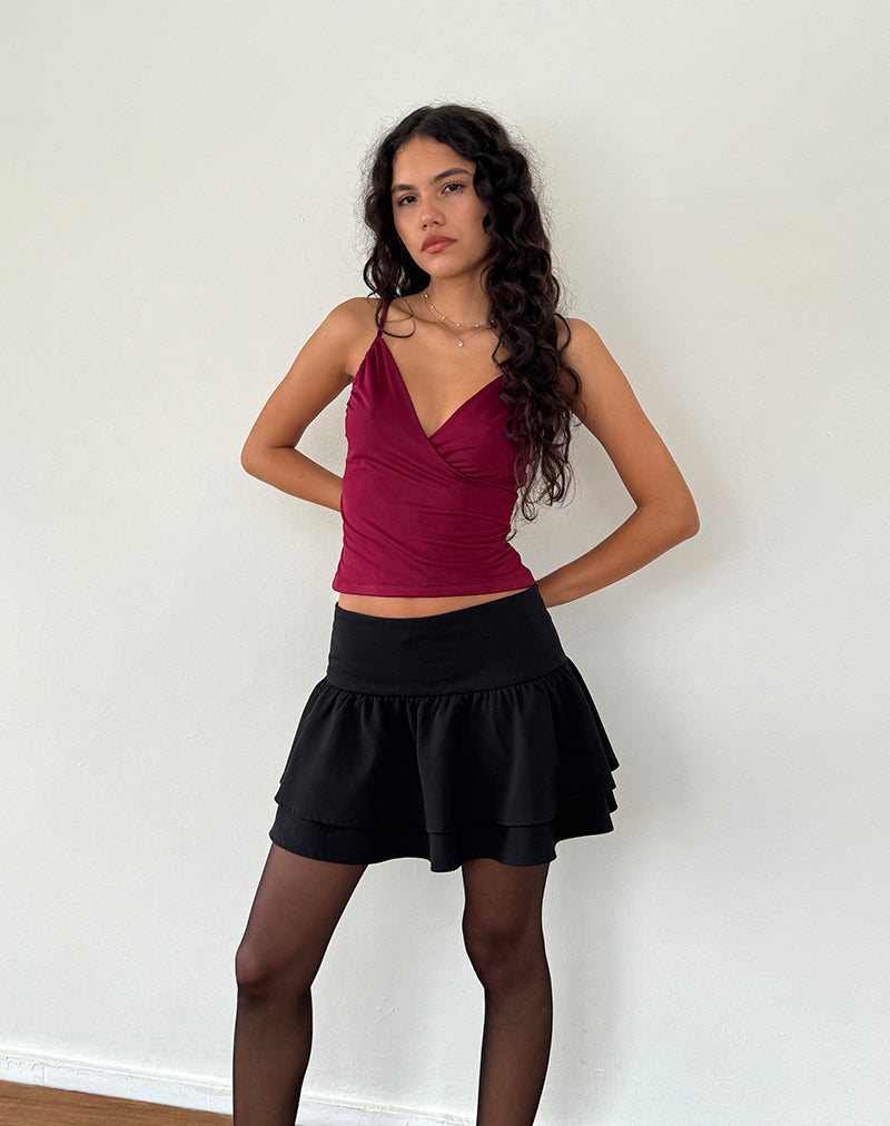 Imagen de Bea Top cruzado en burdeos