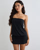 Imagen de Belia Minivestido con cintura ceñida en negro