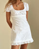 Imagen de Bella Mini Tea Dress in Poplin White
