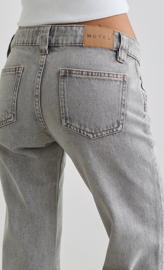 Pantalón de campana acampanado de tiro bajo