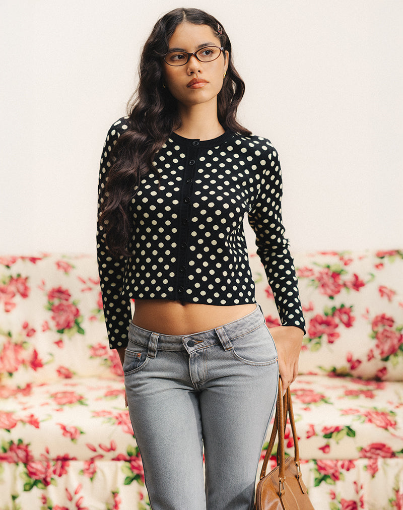Imagen de Bhavina Cardigan en Mono Polka