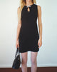 Imagen de Bibidia Mini Dress in Black with Cream Bow