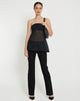 Imagen de Bilancia Bandeau Mesh Top en Negro
