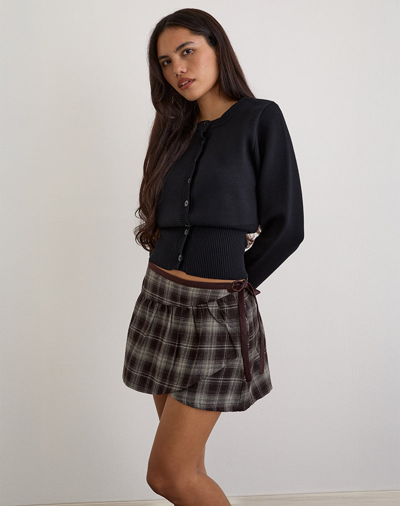 Minifalda Billa de cuadros grises