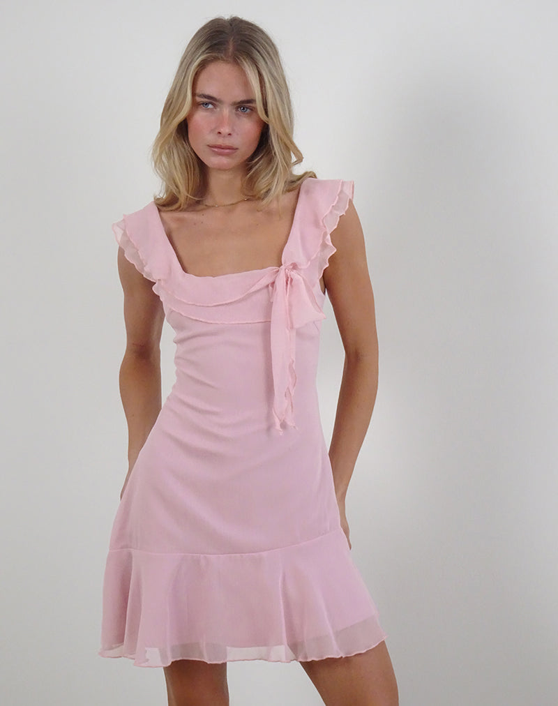 Imagen del minivestido Binita de gasa Peony
