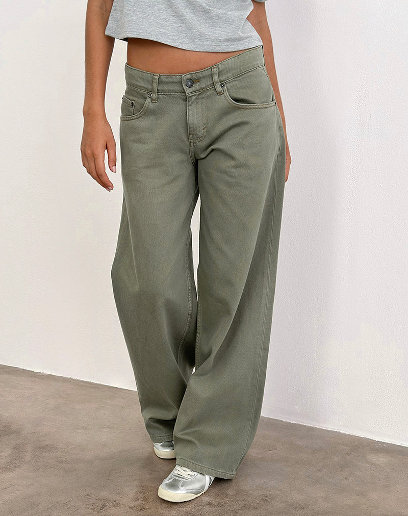 Imagen de Low Rise Roomy Jeans en verde helecho