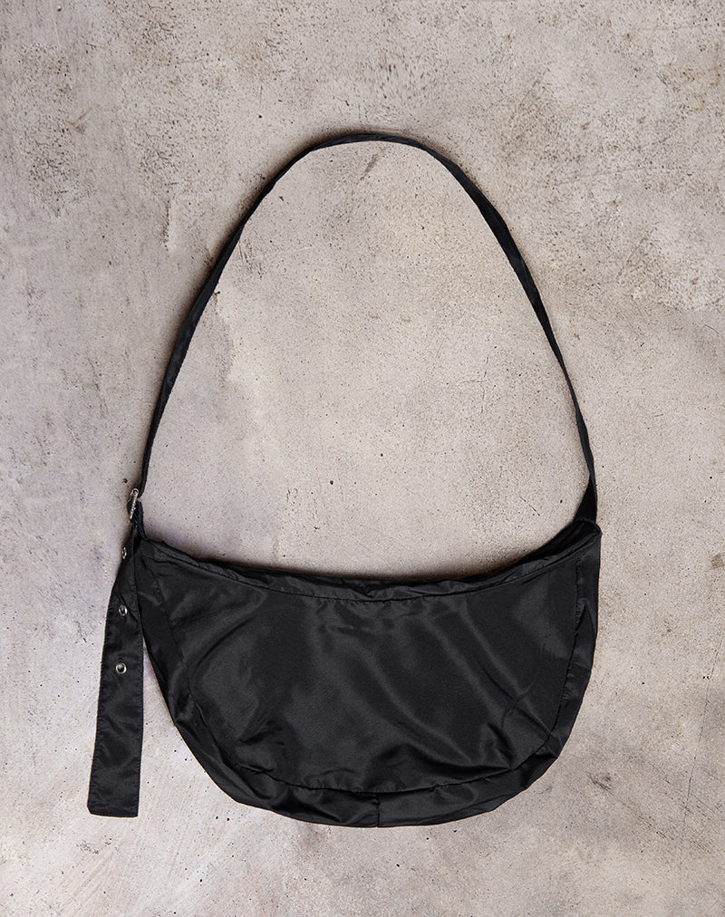 Bolso Boa Sling negro con hebilla