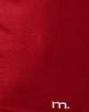 rojo con encuadernación rosa