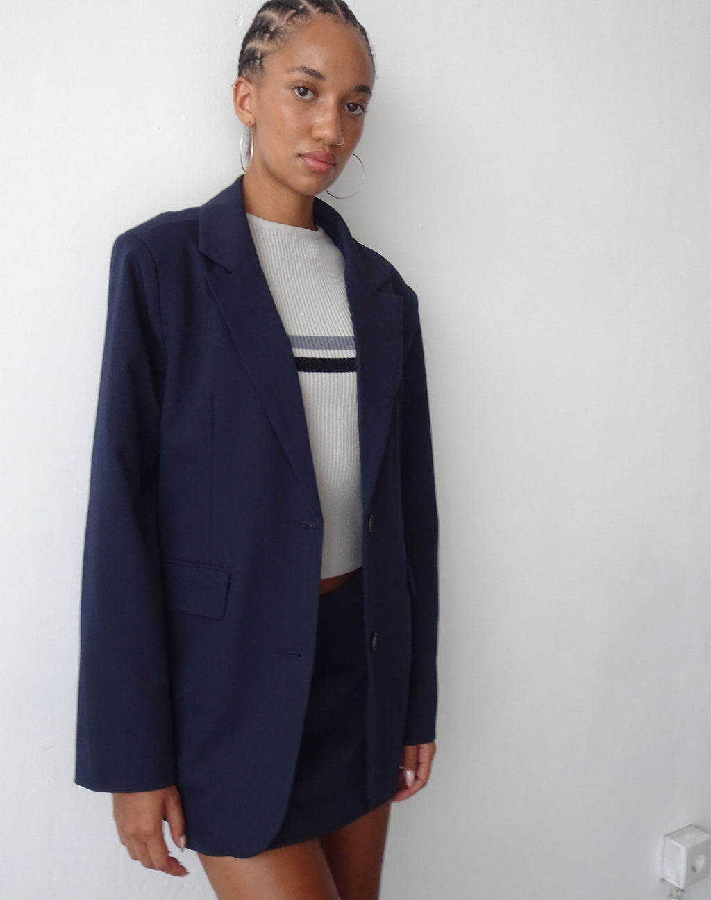 Blazer Maiwa en sastrería azul marino