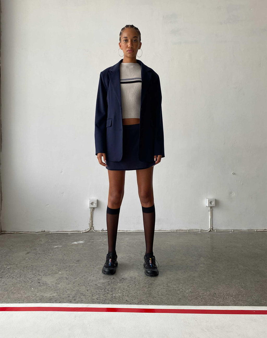 Blazer Maiwa en sastrería azul marino