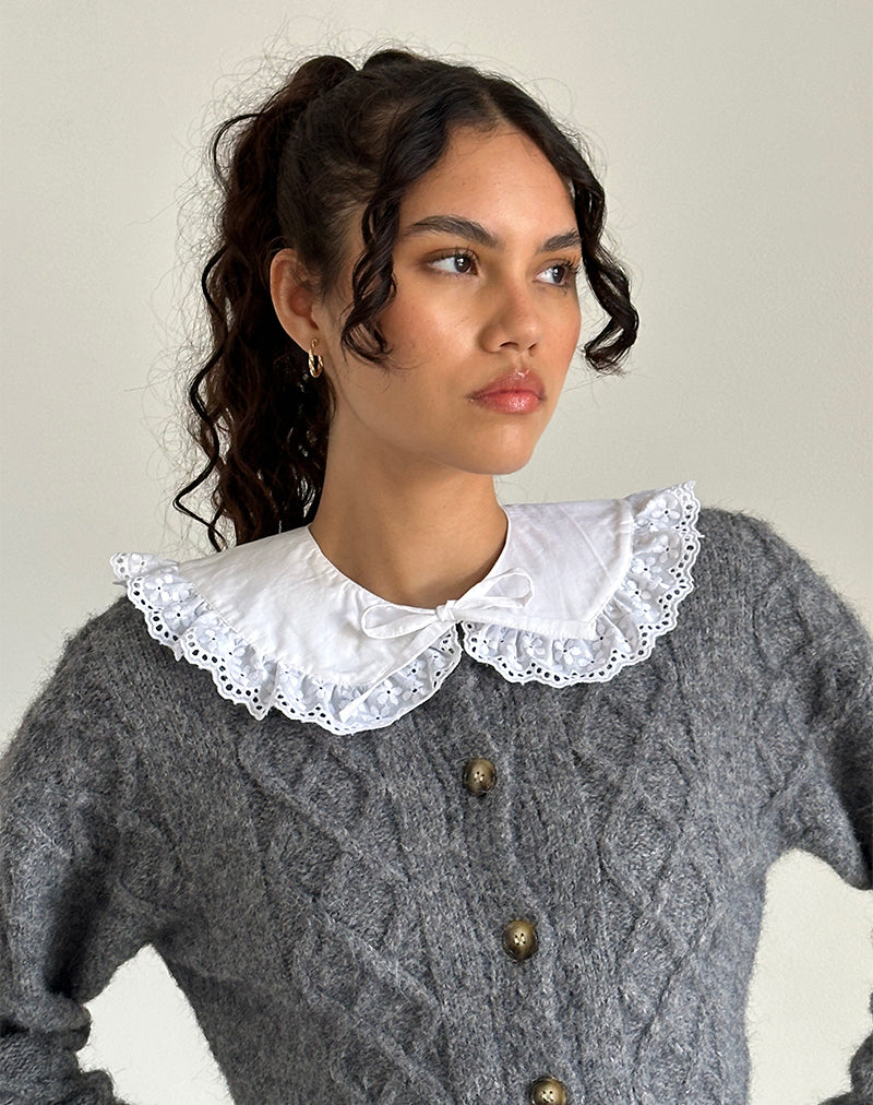 Bossa Cuello desmontable en blanco