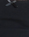 Jersey de punto elástico negro