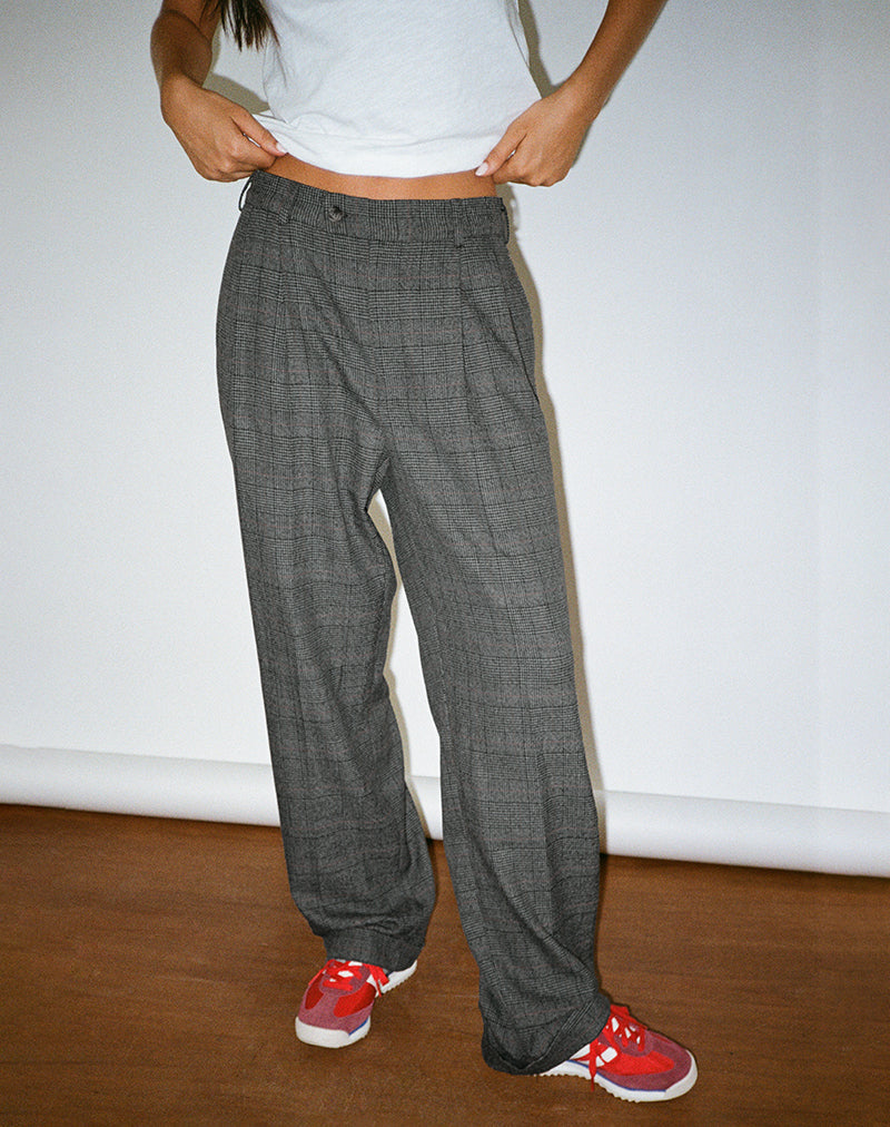 Imagen de Brayden Pantalón de sastrería gris a cuadros