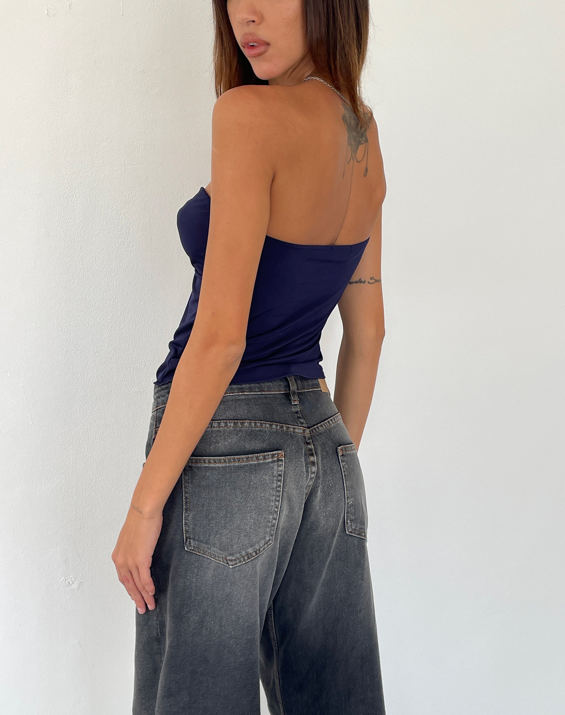 Imagen de Brea Bandeau Butterfly Top en Slinky Navy