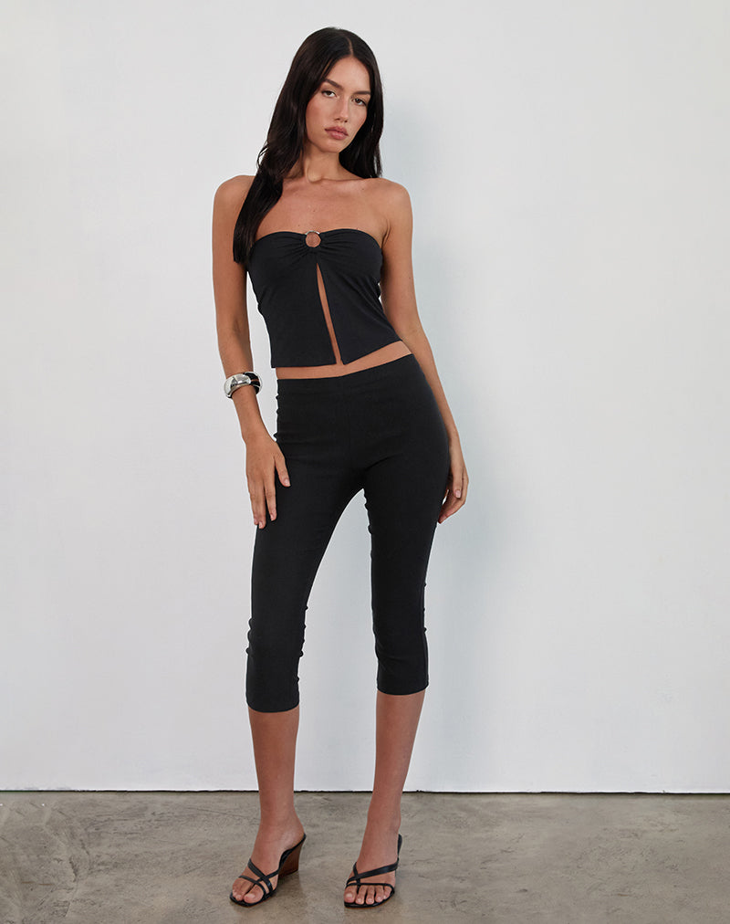 Imagen de Brea Hardware Butterfly Top en Rayon Jersey Negro