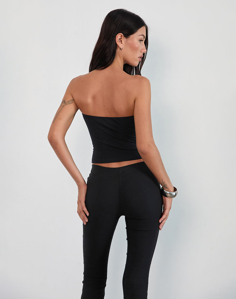 Imagen de Brea Hardware Butterfly Top en Rayon Jersey Negro