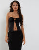 Imagen de Brea Bandeau Top en Slinky Negro