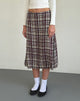 Imagen de Brella Falda Midi en Multi Check Marrón
