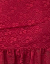 Encaje rojo intenso